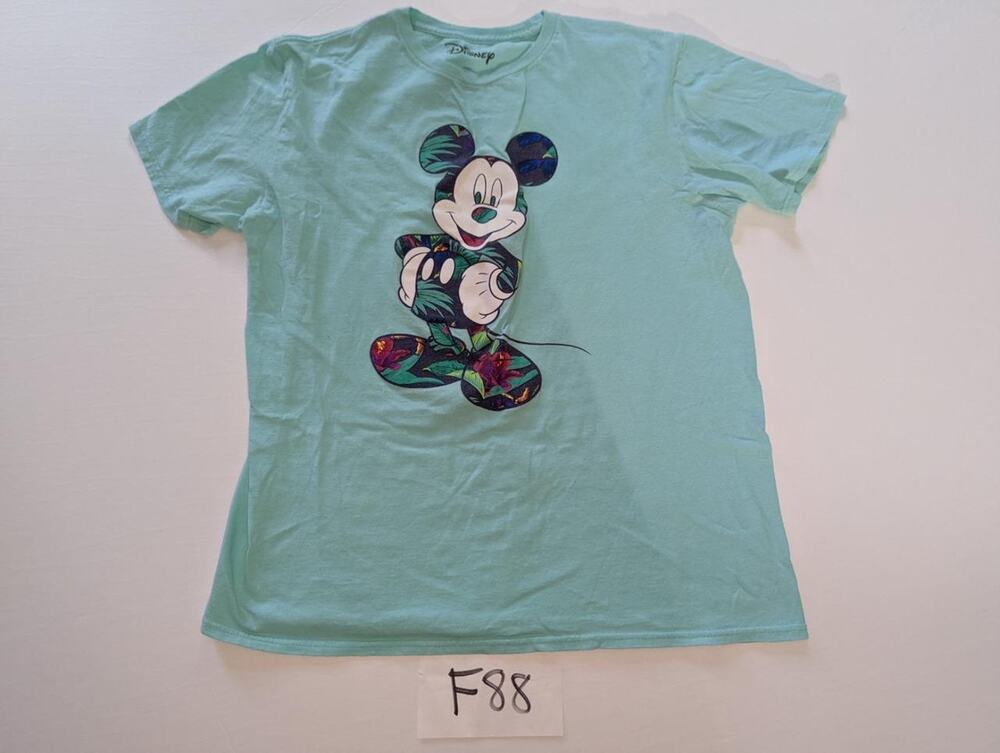 Disney TShirt Size Large Mickey Mouse Hawaiian Themed -0223F88
